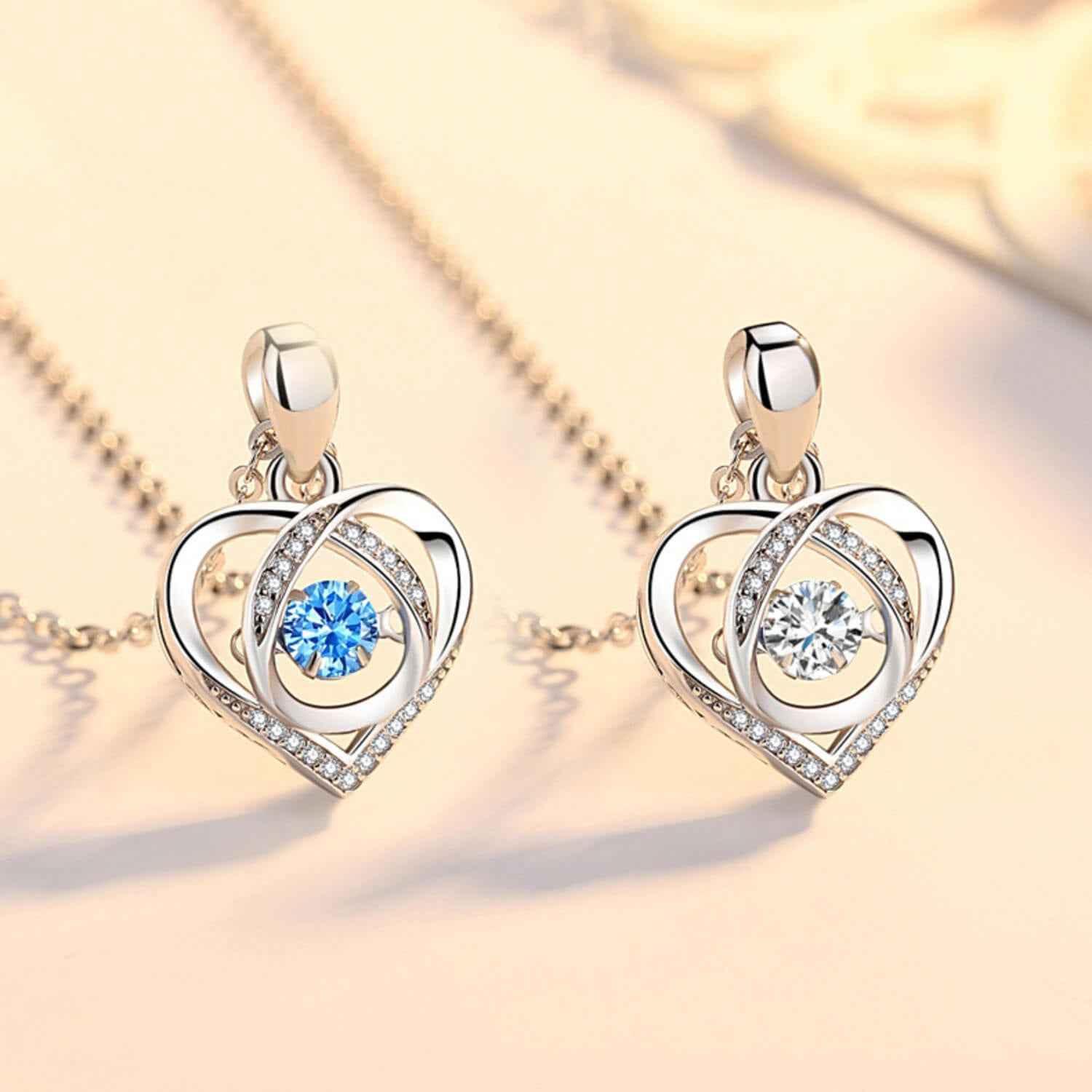 dancing diamond pendant