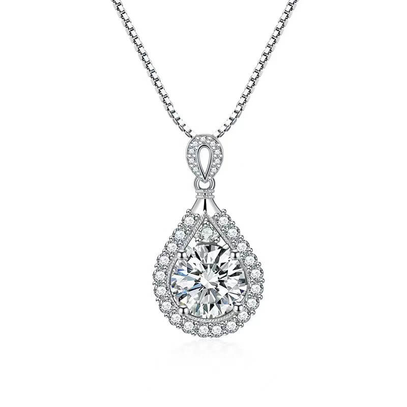 teardrop diamond necklaces for women