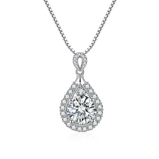 teardrop diamond necklaces for women