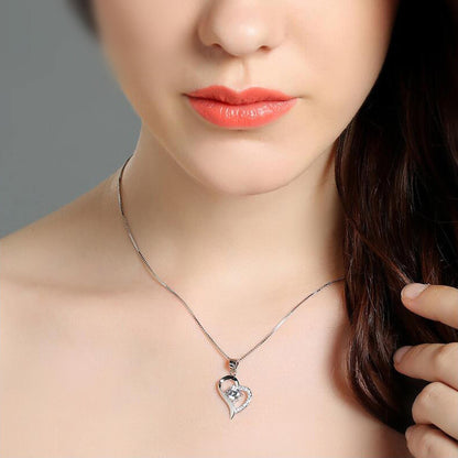 diamond heart necklace for women