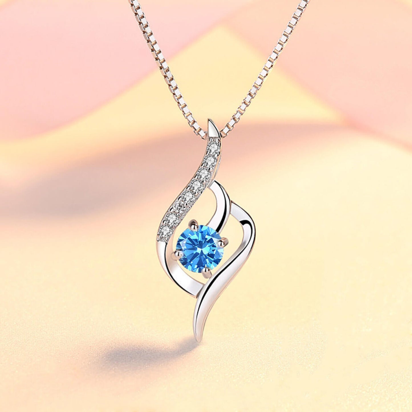 women's sterling silver diamond necklace