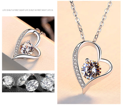 diamond heart pendant au