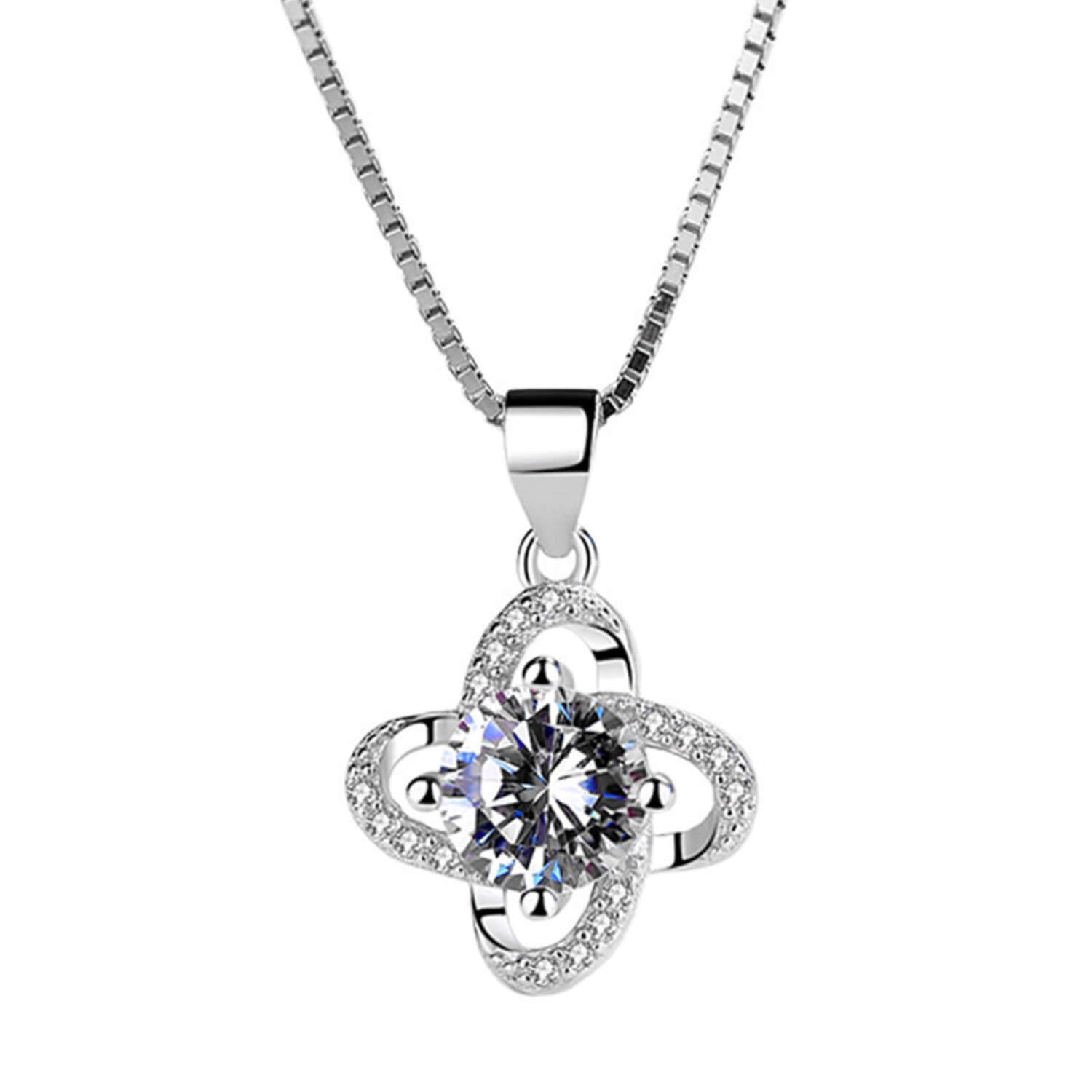 diamond clover necklace us