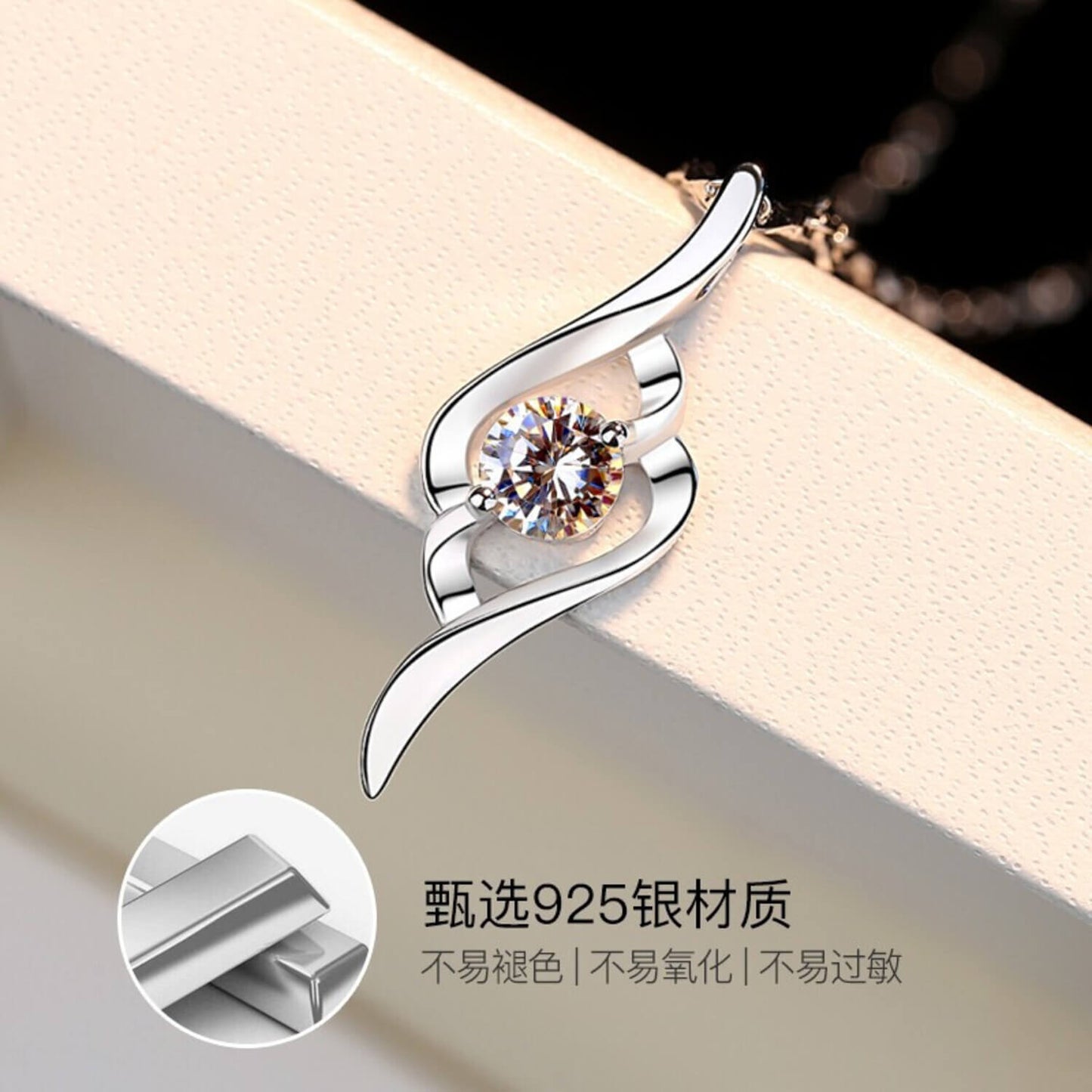 diamond solitaire pendant australia