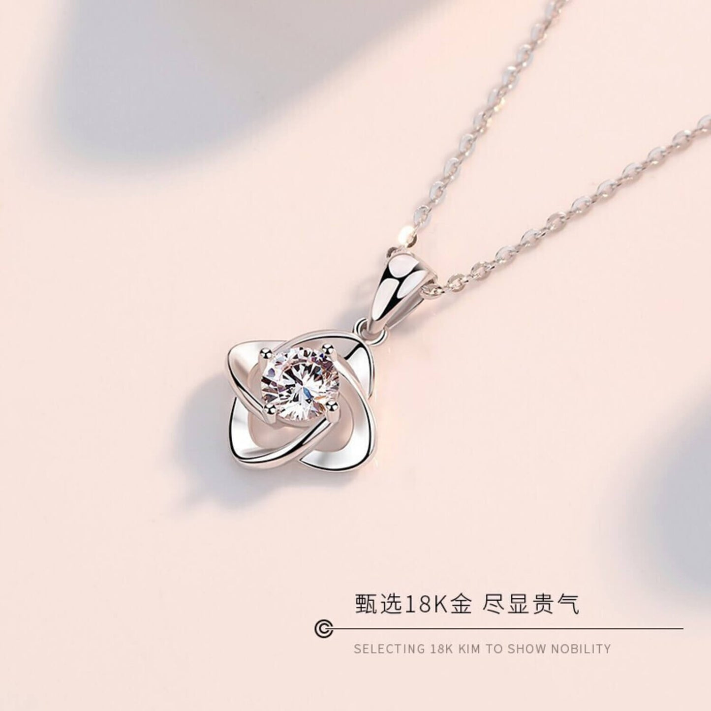 solitaire clover necklace europe