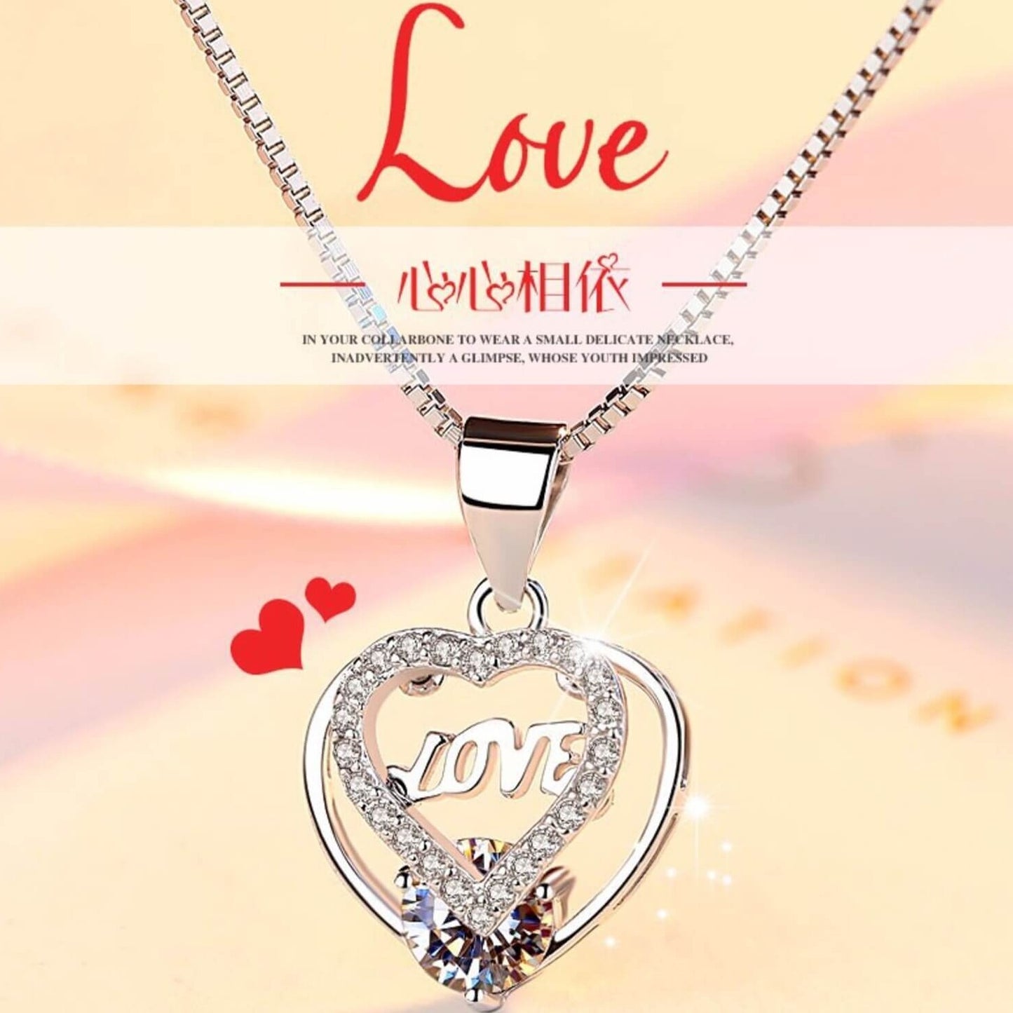 pandora love heart pendant