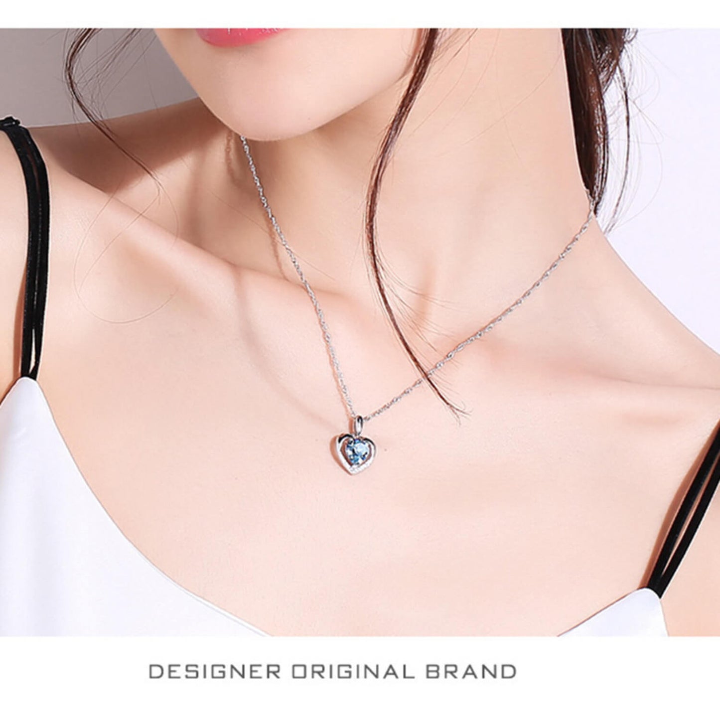 diamond heart necklace uk