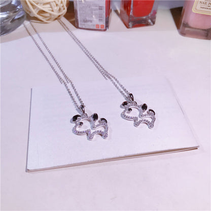 dog diamond necklace usa