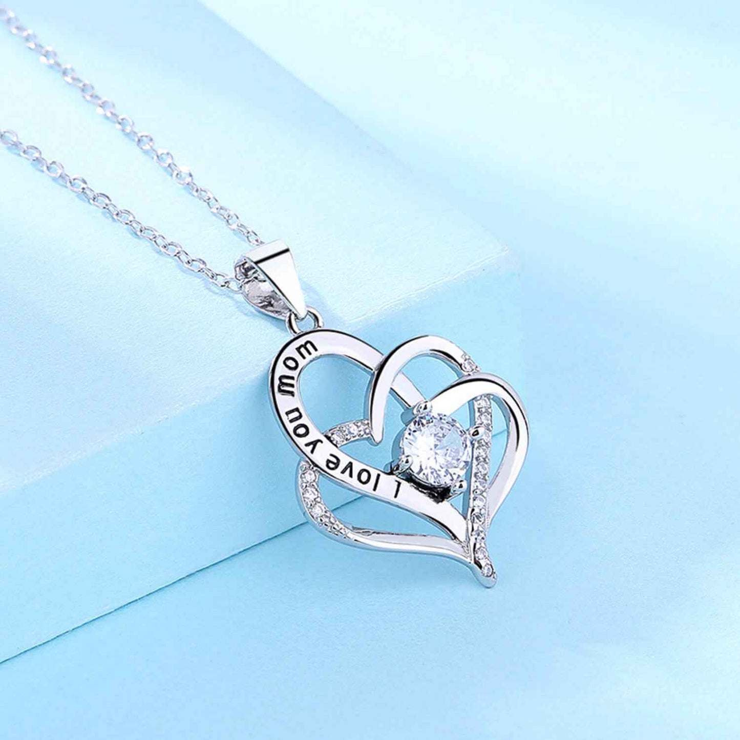 I love you mom necklace